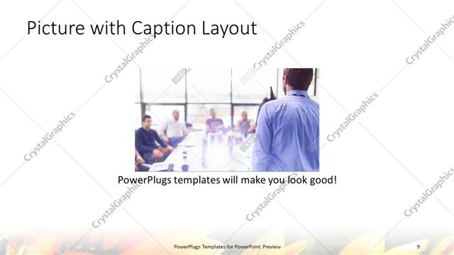 Picture with Caption presentation slide layout