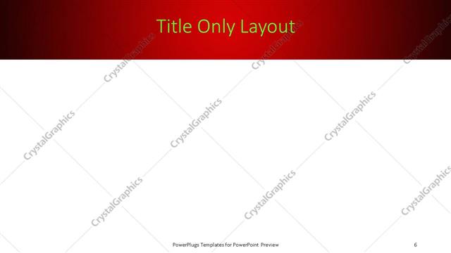 Title Only presentation slide layout