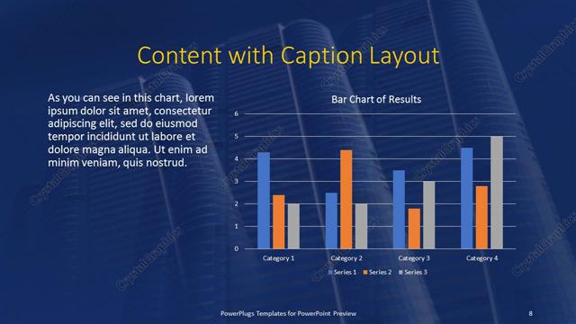 Content with Caption presentation slide layout