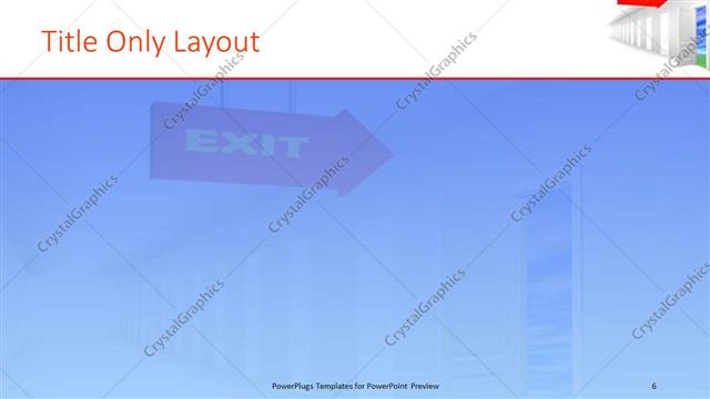 Title Only presentation slide layout