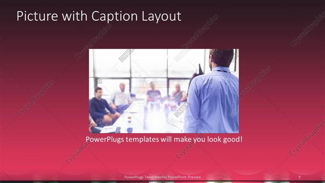 Picture with Caption presentation slide layout