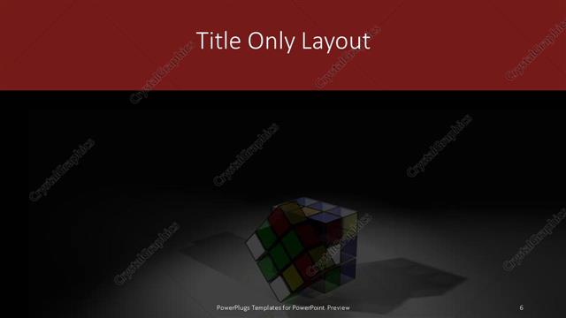 Title Only presentation slide layout