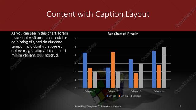 Content with Caption presentation slide layout