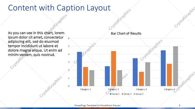 Content with Caption presentation slide layout