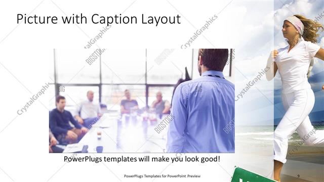 Picture with Caption presentation slide layout
