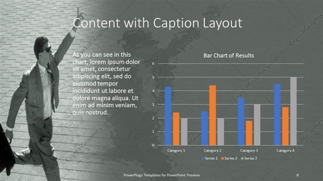 Content with Caption presentation slide layout