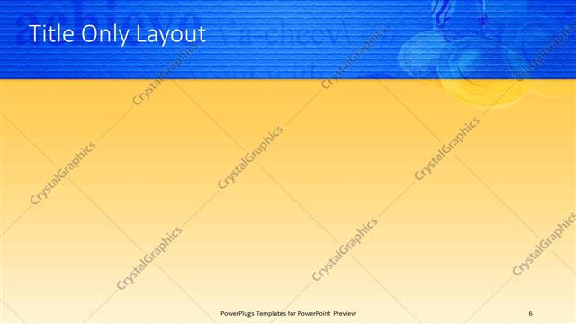 Title Only presentation slide layout