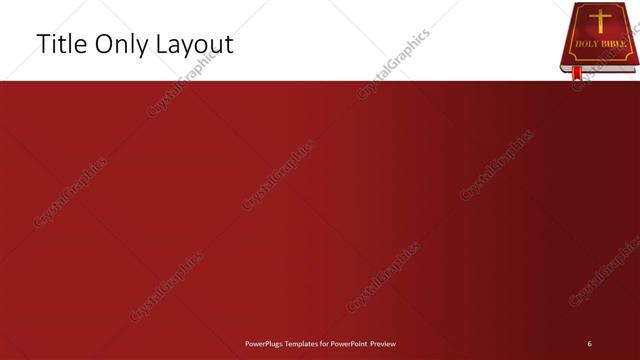 Title Only presentation slide layout