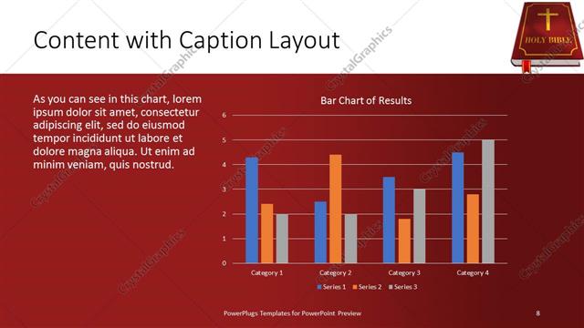 Content with Caption presentation slide layout