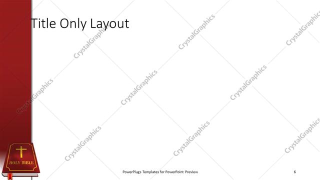 Title Only presentation slide layout