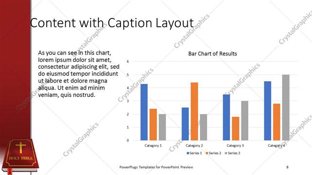 Content with Caption presentation slide layout