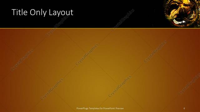 Title Only presentation slide layout