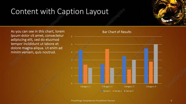 Content with Caption presentation slide layout