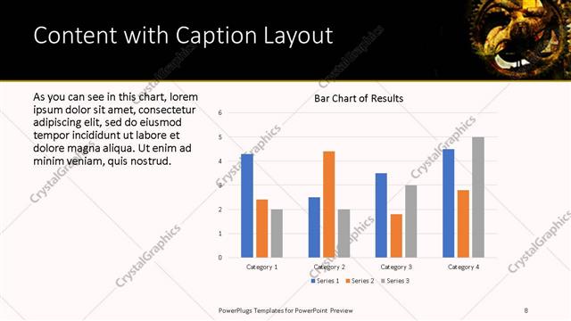 Content with Caption presentation slide layout