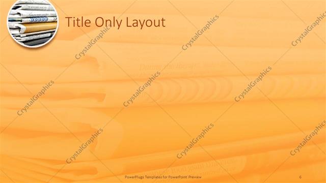 Title Only presentation slide layout