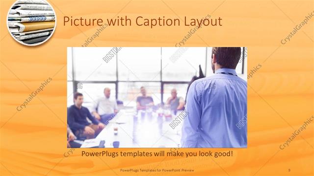 Picture with Caption presentation slide layout