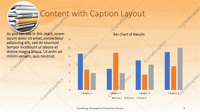 Content with Caption presentation slide layout