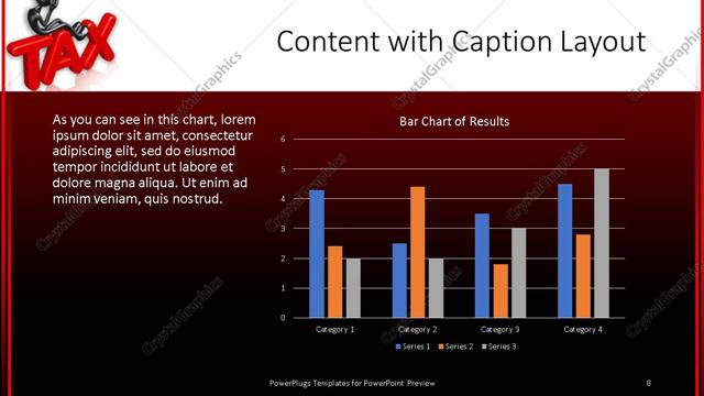 Content with Caption presentation slide layout