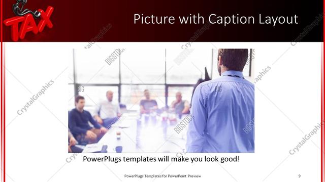 Picture with Caption presentation slide layout