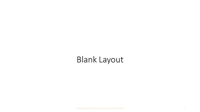 Blank presentation slide layout