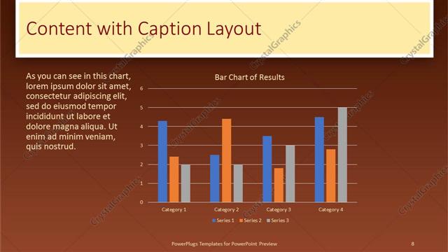 Content with Caption presentation slide layout