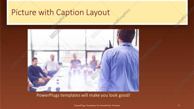 Picture with Caption presentation slide layout