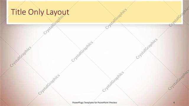 Title Only presentation slide layout