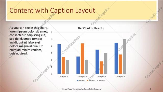 Content with Caption presentation slide layout