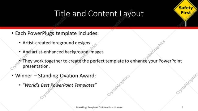 Title and Content presentation slide layout