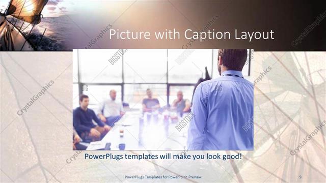 Picture with Caption presentation slide layout