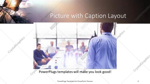 Picture with Caption presentation slide layout