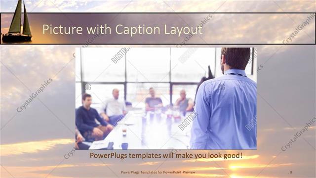 Picture with Caption presentation slide layout