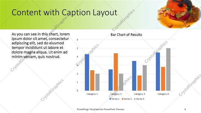 Content with Caption presentation slide layout