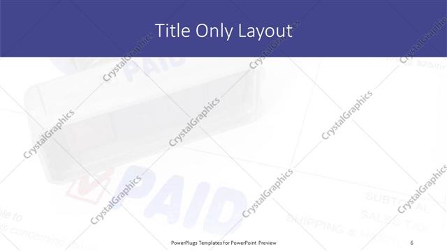Title Only presentation slide layout