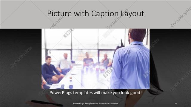 Picture with Caption presentation slide layout