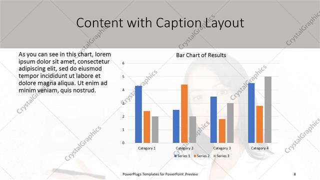 Content with Caption presentation slide layout