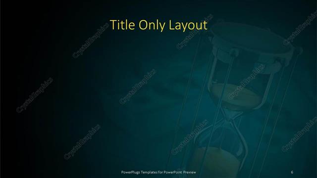 Title Only presentation slide layout