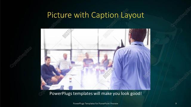 Picture with Caption presentation slide layout