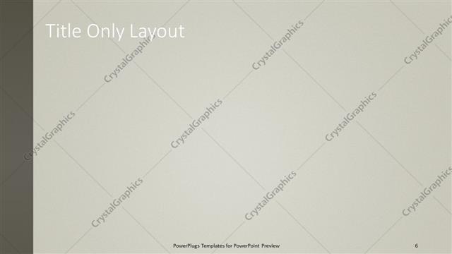 Title Only presentation slide layout