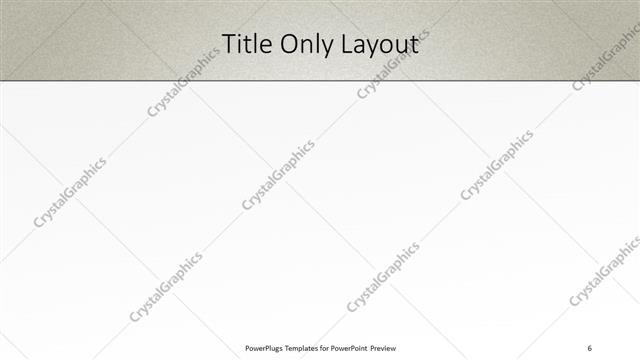 Title Only presentation slide layout