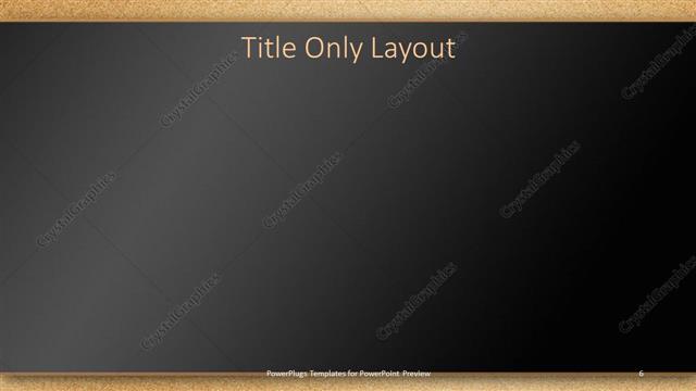 Title Only presentation slide layout