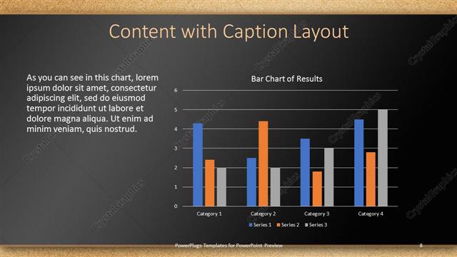 Content with Caption presentation slide layout