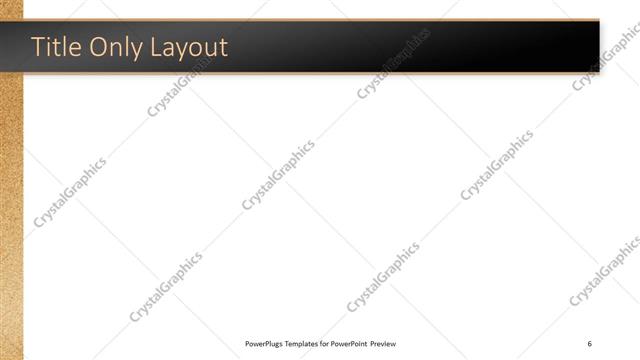 Title Only presentation slide layout