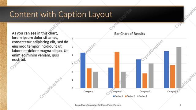 Content with Caption presentation slide layout