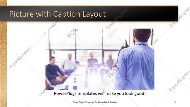 Picture with Caption presentation slide layout
