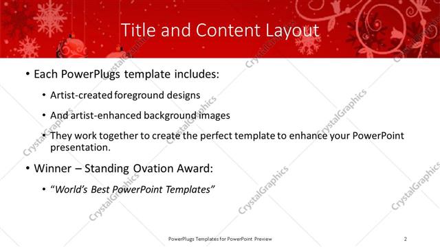 Title and Content presentation slide layout