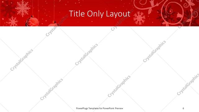 Title Only presentation slide layout