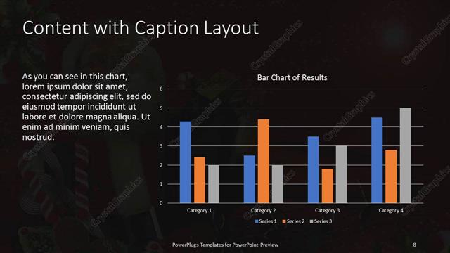 Content with Caption presentation slide layout
