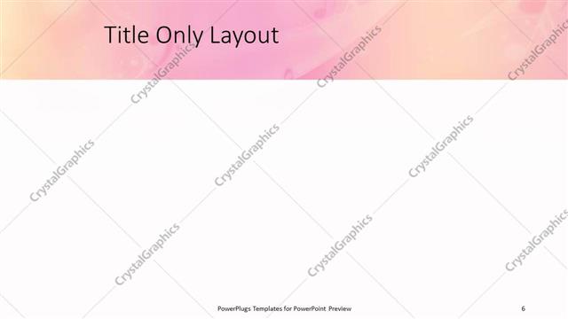 Title Only presentation slide layout