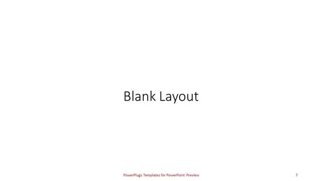 Blank presentation slide layout